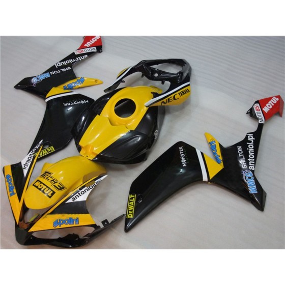 Yamaha YZF R1 Yellow & Black Motorcycle Fairings(Full Tank Cover)(2007-2008)
