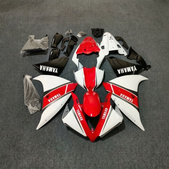 YAMAHA YZF R1 White/Red Motorcycle Fairings(2012-2014)