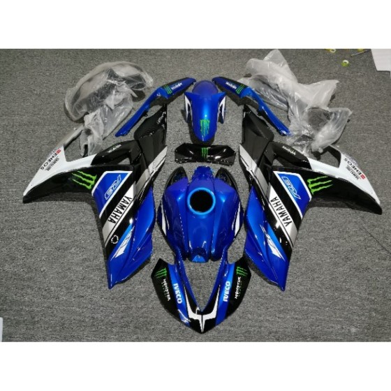 Blue Yamaha R3 Motorcycle Fairings(2015-2018)