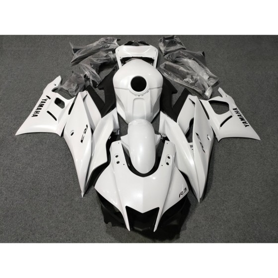 Yamaha R3 Pearl White Motorcycle Fairings(2019-2023)