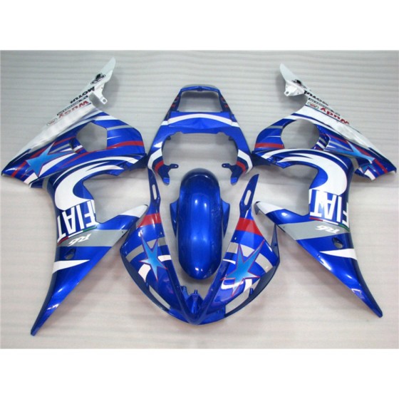 Yamaha YZF R6 Black & Blue Motorcycle Fairings(2003-2005)