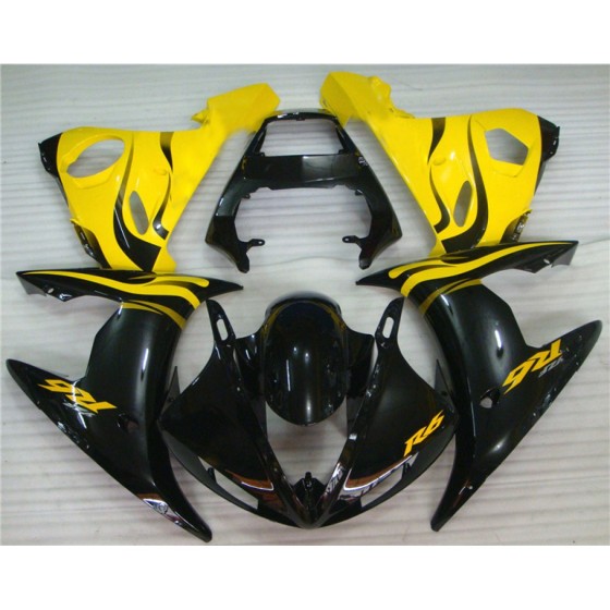Yamaha YZF R6 Black Flame Motorcycle Fairings(2003-2005)