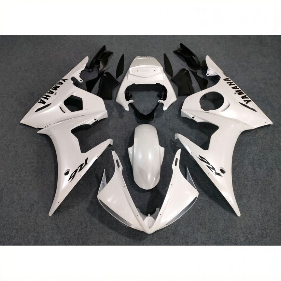 Yamaha YZF R6 Pearl White Motorcycle Fairings(2003-2005)