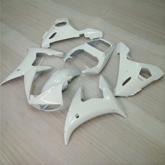 Yamaha YZF R6 Pure White Motorcycle Fairings(2003-2005)