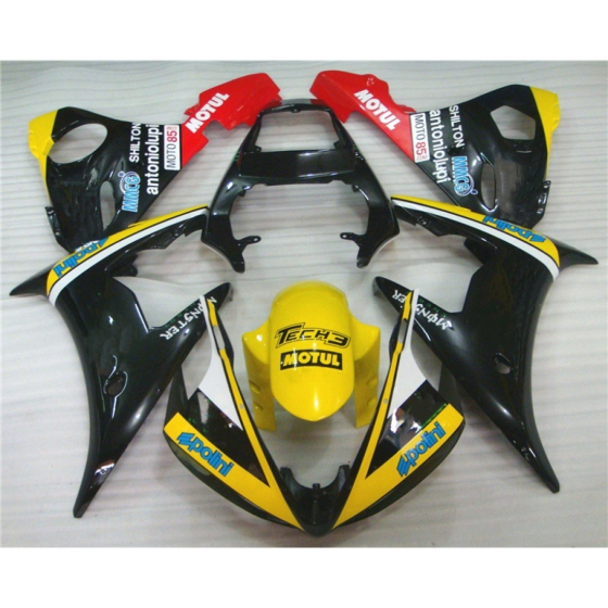 Yamaha YZF R6 Yellow & Red Motorcycle Fairings(2003-2005)