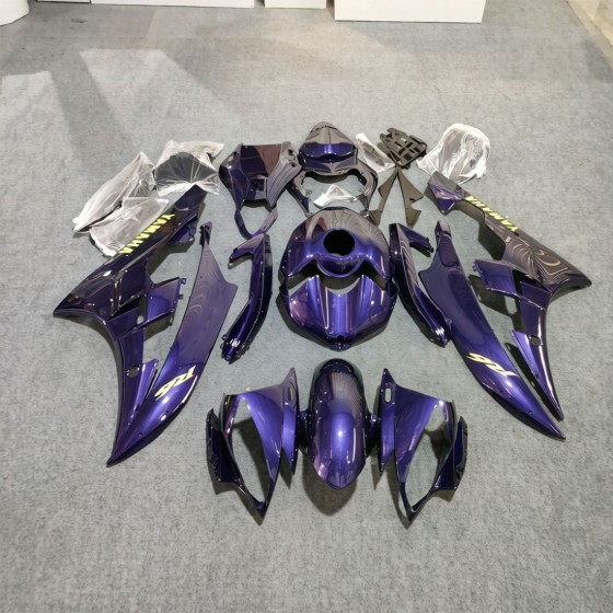 Dark Pearl Blue Yamaha YZF R6 Motorcycle Fairings With Full Tank Cover(2006-2007)