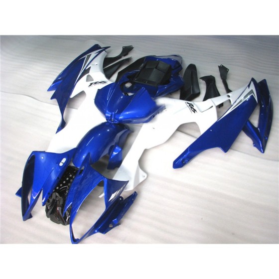 Yamaha YZF R6 Blue & White Motorcycle Fairings(2006-2007)