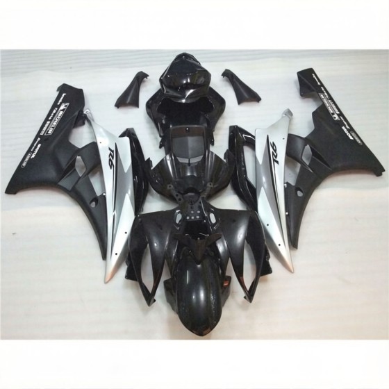 Yamaha YZF R6 Matte Black Motorcycle Fairings(2006-2007)