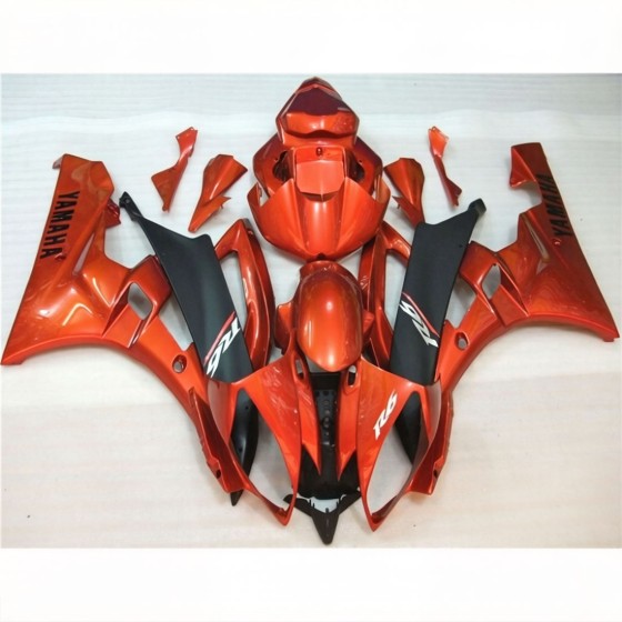 Yamaha YZF R6 Orange Red Motorcycle Fairings(2006-2007)