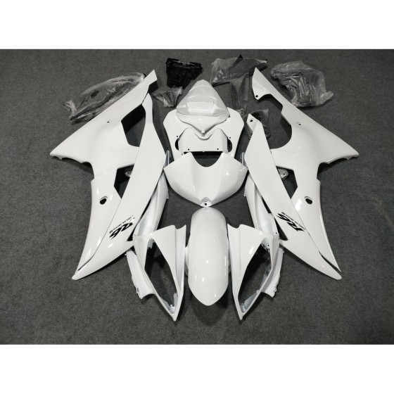 Yamaha YZF R6 Pure White Motorcycle Fairings (2006-2007)