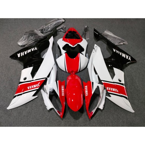 Yamaha YZF R6 Red & White Motorcycle Fairings(2008-2016)