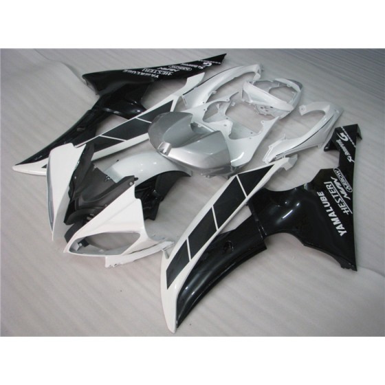 Yamaha YZF R6 Silver & Black Motorcycle Fairings(2008-2016)