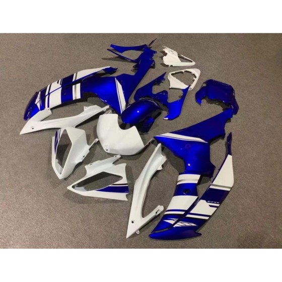 Yamaha YZF R6 White & Blue Motorcycle Fairings(2008-2016)