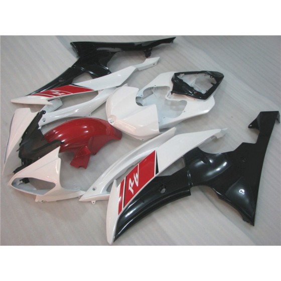 Yamaha YZF R6 White & Red Motorcycle Fairings(2008-2016)