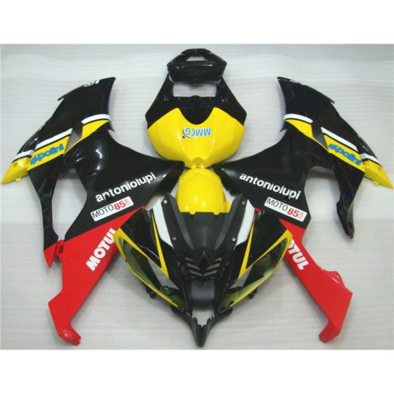 Yamaha YZF R6 Yellow & Red Motorcycle Fairings(2008-2016)