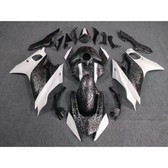 Forged Carbon Fiber/Pure White Motorcycle Fairings For Yamaha R6(2017-2023)