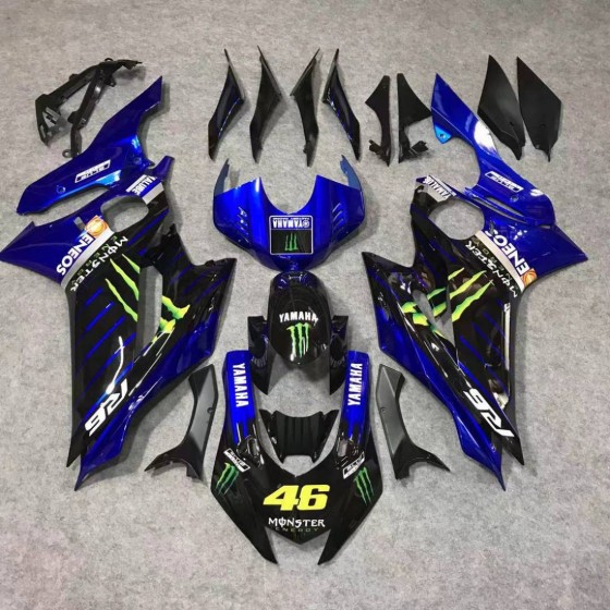 Yamaha YZF R6 Black & Blue Motorcycle Fairings(2017-2023)