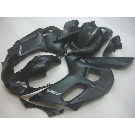 Yamaha YZF R6 Matte Black Motorcycle Fairings(1998-2002)