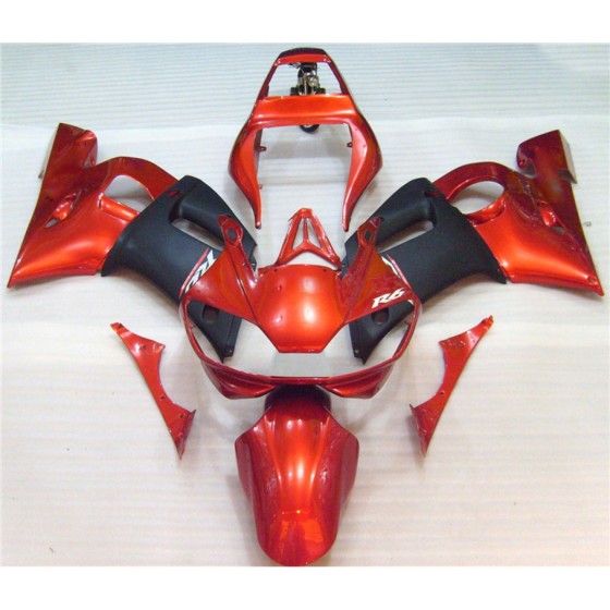 Yamaha YZF R6 Orange Red Motorcycle Fairings(1998-2002)