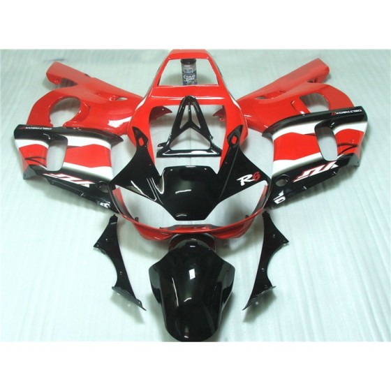 Yamaha YZF R6 Red & Black Motorcycle Fairings(1998-2002)