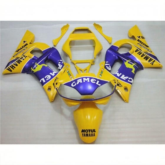 Yamaha YZF R6 Yellow & Blue Motorcycle Fairings(1998-2002)