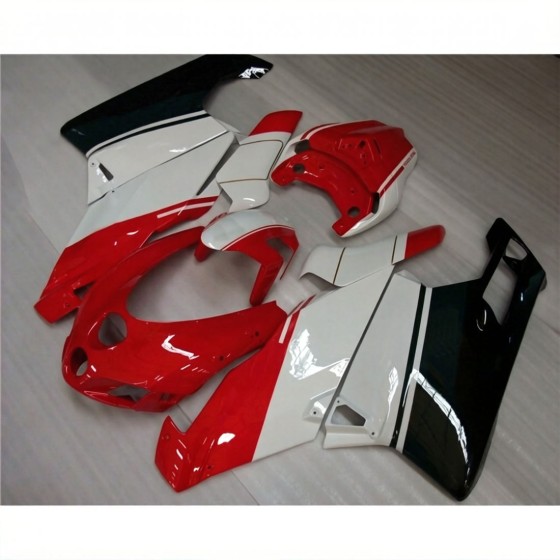 Black & Red & White Ducati 749 999 Motorcycle Fairings(2005-2006)
