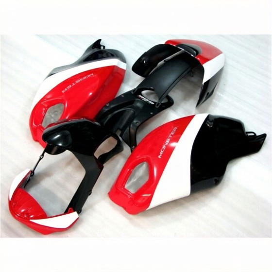 Ducati 696 796 1100 Red & White Monster Motorcycle Fairings(2008-2012)
