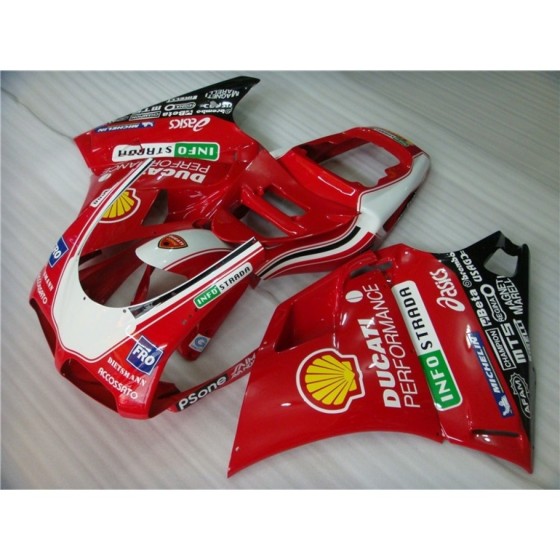 Red Ducati 996 748 916 Asics Motorcycle Fairings
