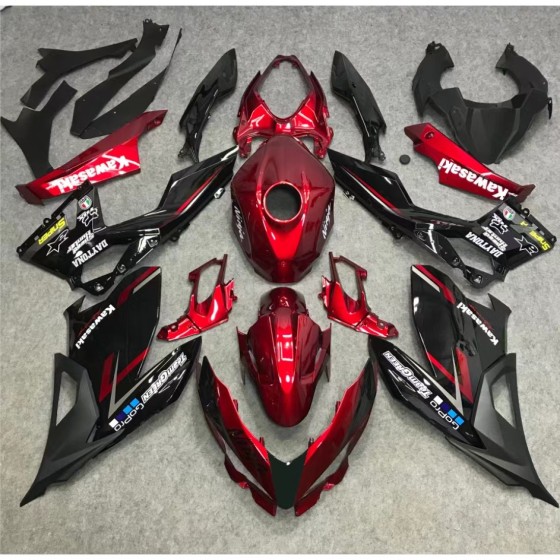 Kawasaki Ninja 400 Candy Red Motorcycle fairings(2017-2023)