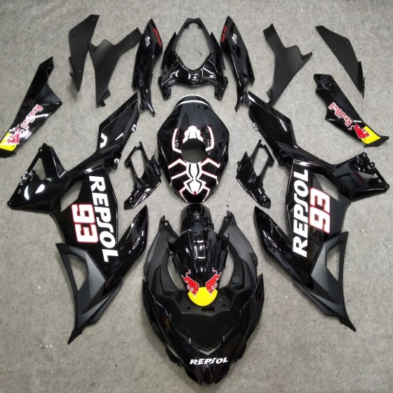 Kawasaki Ninja 400 Glossy Black Motorcycle fairings(2017-2023)