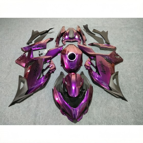 Kawasaki Ninja400 chameleon (Purple/Red) Motorcycle fairings with decals (2017-2023)