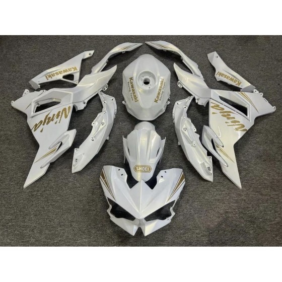 Chameleon Gold/White Fairings for Kawasaki ninja500(2024-2025)