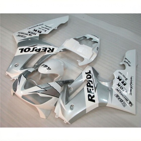 Triumph Daytona 675 White & Silver Motorcycle Fairings(2006-2008)