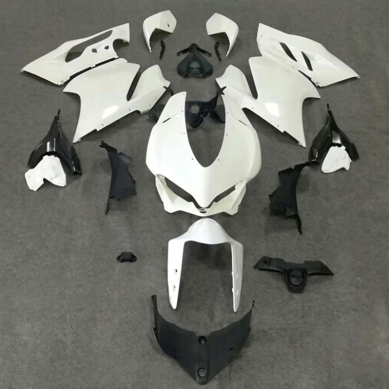 Pearl White Ducati V4S Motorcycle Fairings(2018-2019)