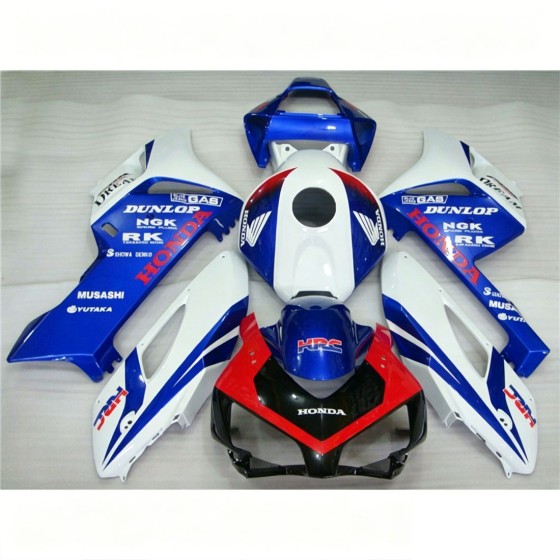 Blue & White Honda CBR1000RR Motorcycle Fairings(2004-2005)