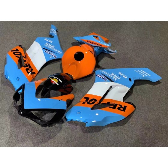 Honda CBR1000RR Blue & Orange Motorcycle Fairings(2004-2005)