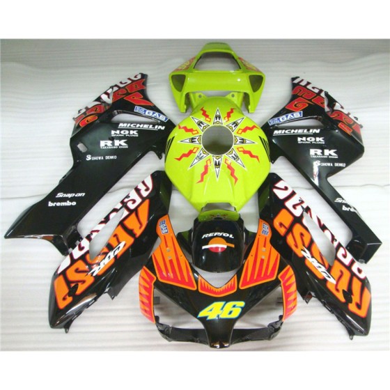 Yellow Honda CBR1000RR Motorcycle Fairings(2004-2005)