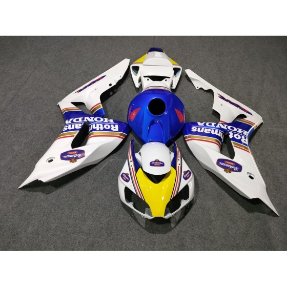 Customized Blue & White Honda CBR1000RR Motorcycle Fairings(2006-2007)