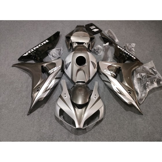 Customized Silver Grey Honda CBR1000RR Motorcycle Fairings(2006-2007)