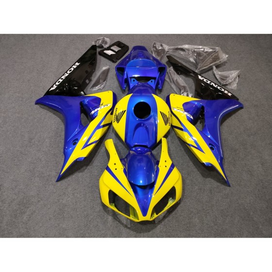 Customized Yellow Honda CBR1000RR Motorcycle Fairings(2006-2007)