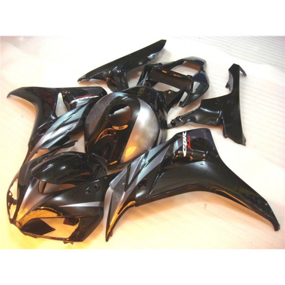Silver & Black Honda CBR1000RR Motorcycle Fairings(2006-2007)