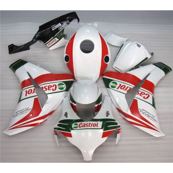 Red & White Honda CBR1000RR HRC Motorcycle Fairings(2008-2011)