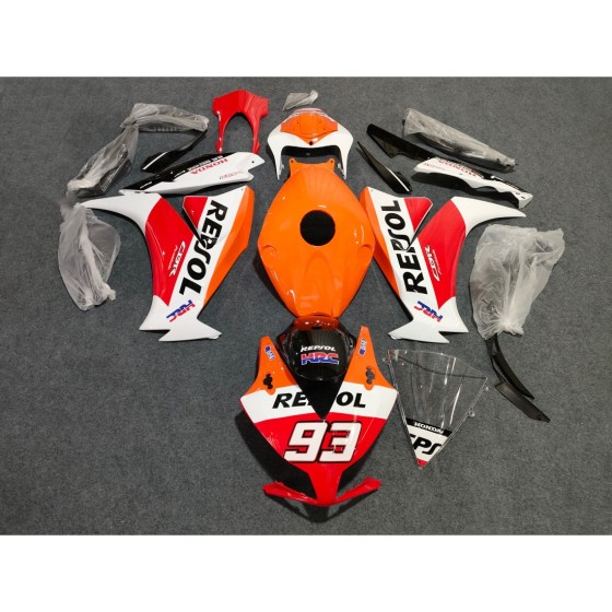 Red Repsol Honda CBR1000RR Motorcycle Fairings(2012-2016)