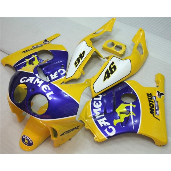 Orange & Blue Honda CBR250RR Racing Motorcycle Fairings(1990-1994)
