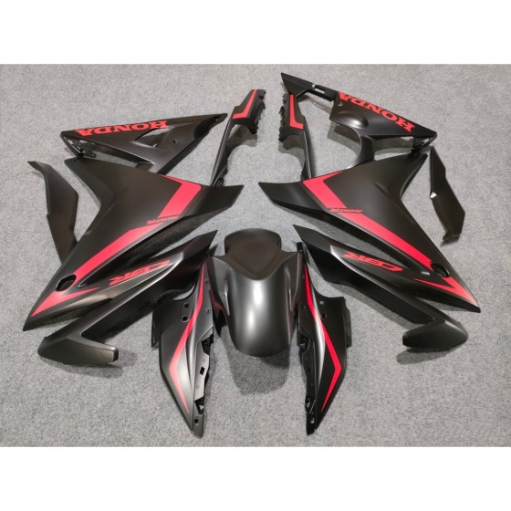 Honda CBR500R Matte Black Motorcycle Fairings (2017-2021)