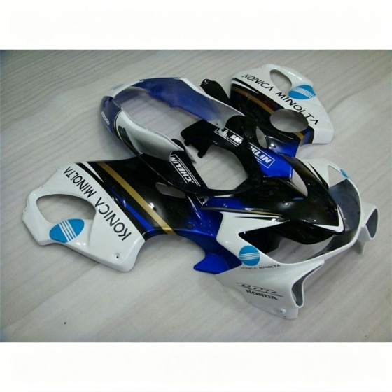 Honda CBR600 F4i White & Blue Motorcycle Fairings (2004-2007)