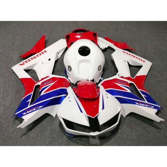 Honda CBR600RR Red & White Motorcycle Fairings (2013-2024)