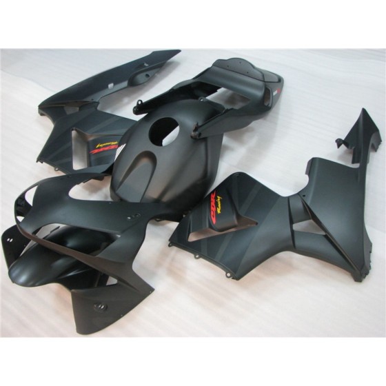 Matte Black With Red decals Honda CBR600RR F5 Motorcycle Fairings(2003-2004)