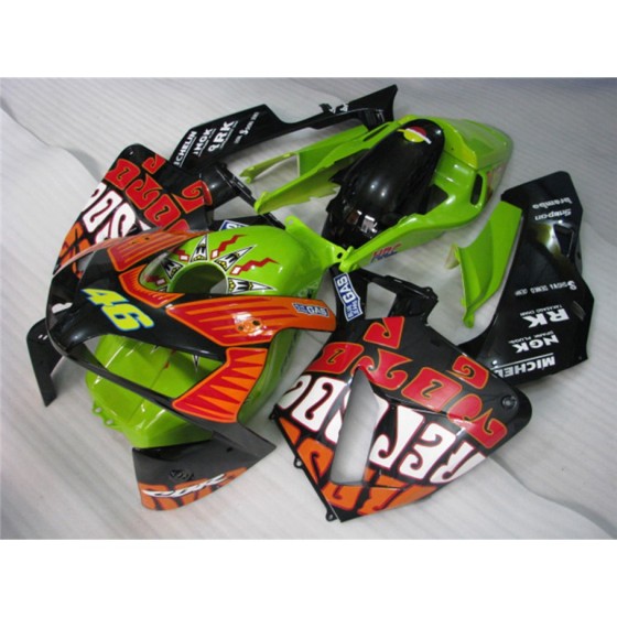 Orange & Red Honda CBR600RR F5 Motorcycle Fairings(2003-2004)