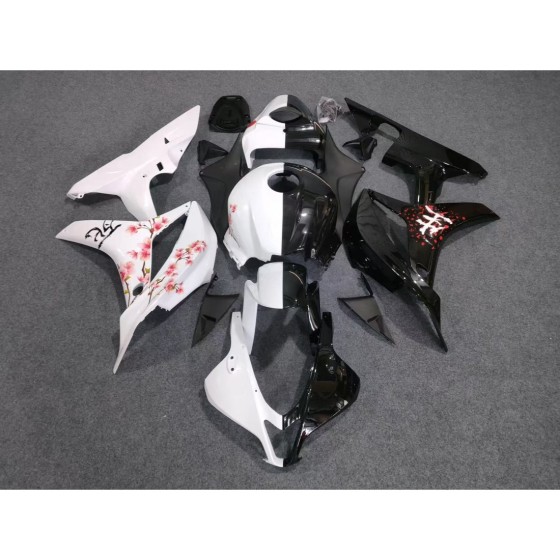Black/White Split Fairings For HONDA CBR600RR F5 (2007-2008)
